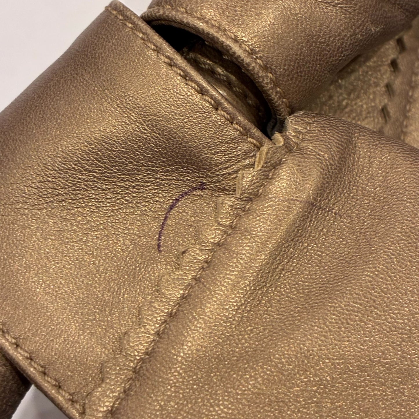 Loewe 2009 Gold Lambskin Nappa Aire Tote Bag