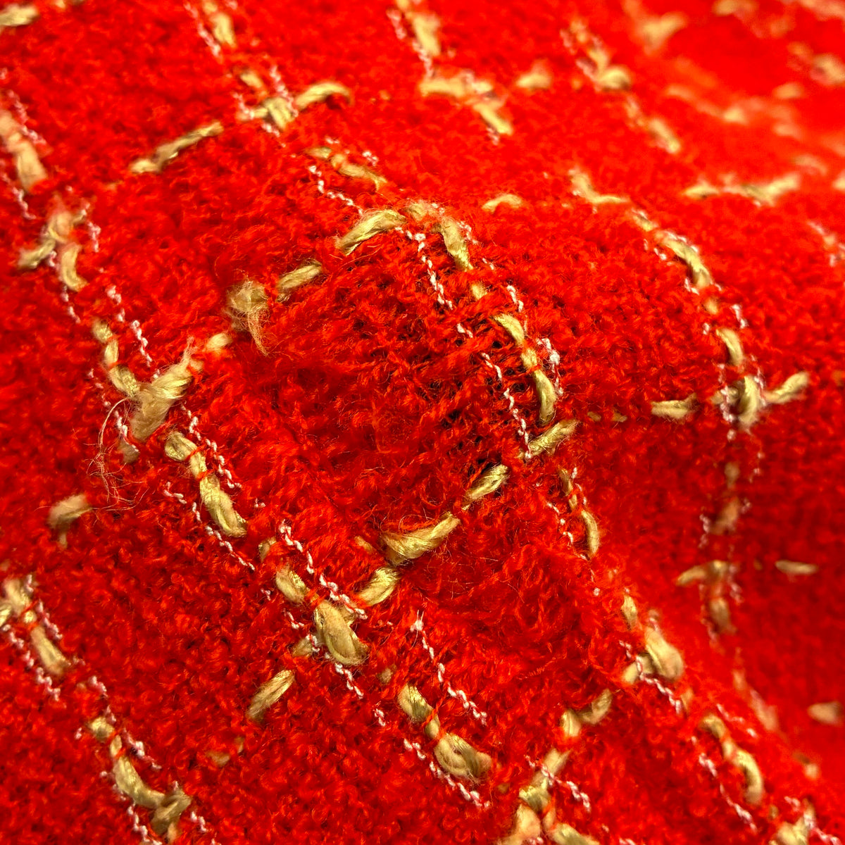 Chanel 1995 Single Breasted Tweed Jacket Red #42