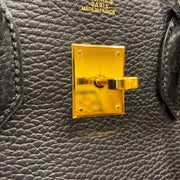 Hermes 2003 Black Ardennes Birkin 30 Handbag