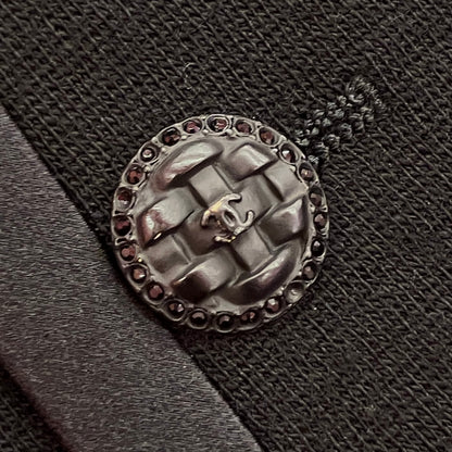 Chanel 2007 Single Breasted Jacket Black 07A #40