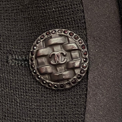 Chanel 2007 Single Breasted Jacket Black 07A #40