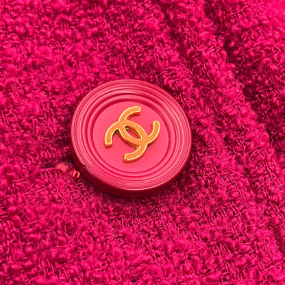 Chanel 1995 Single Breasted Jacket Pink #44