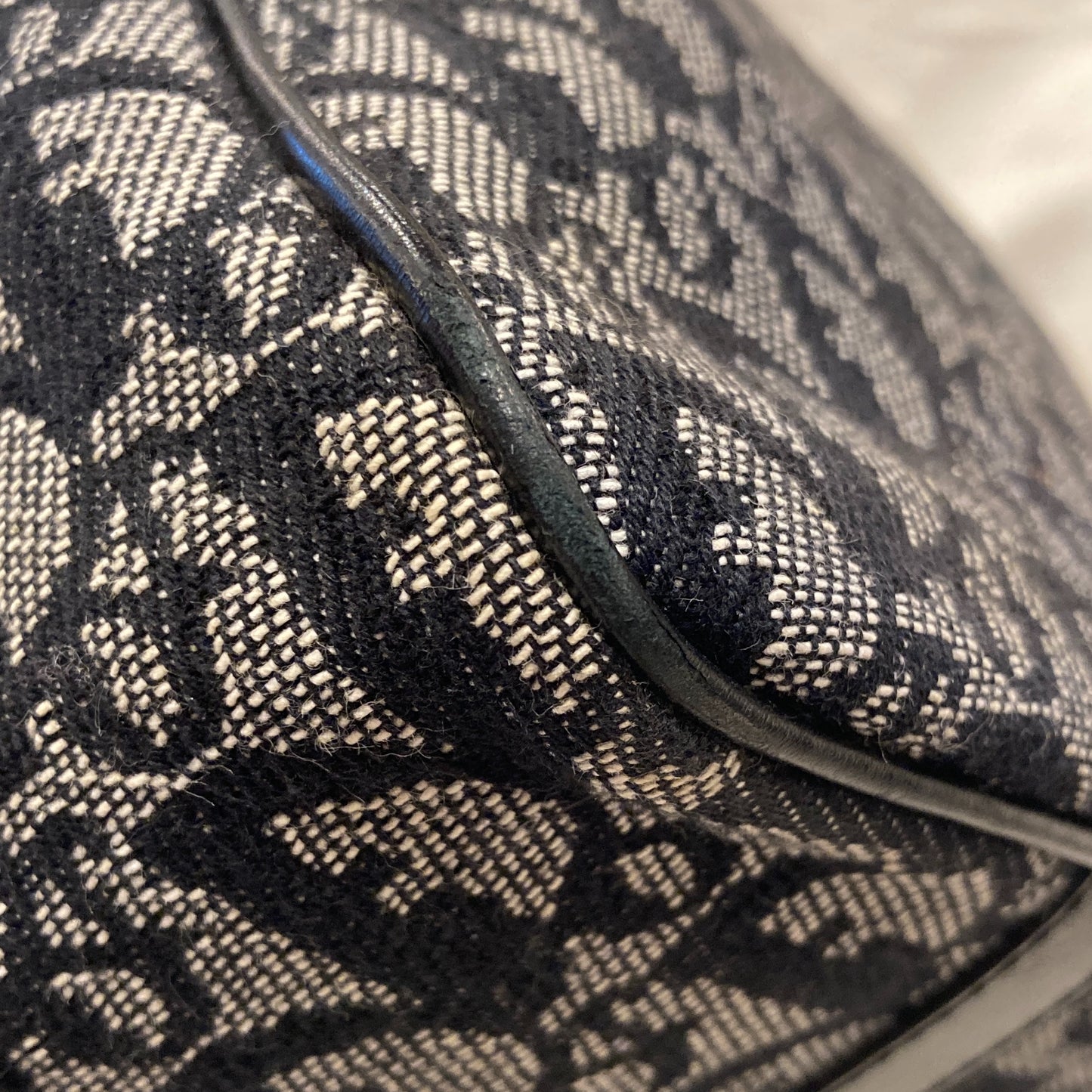 Christian Dior Black Trotter Duffle Handbag
