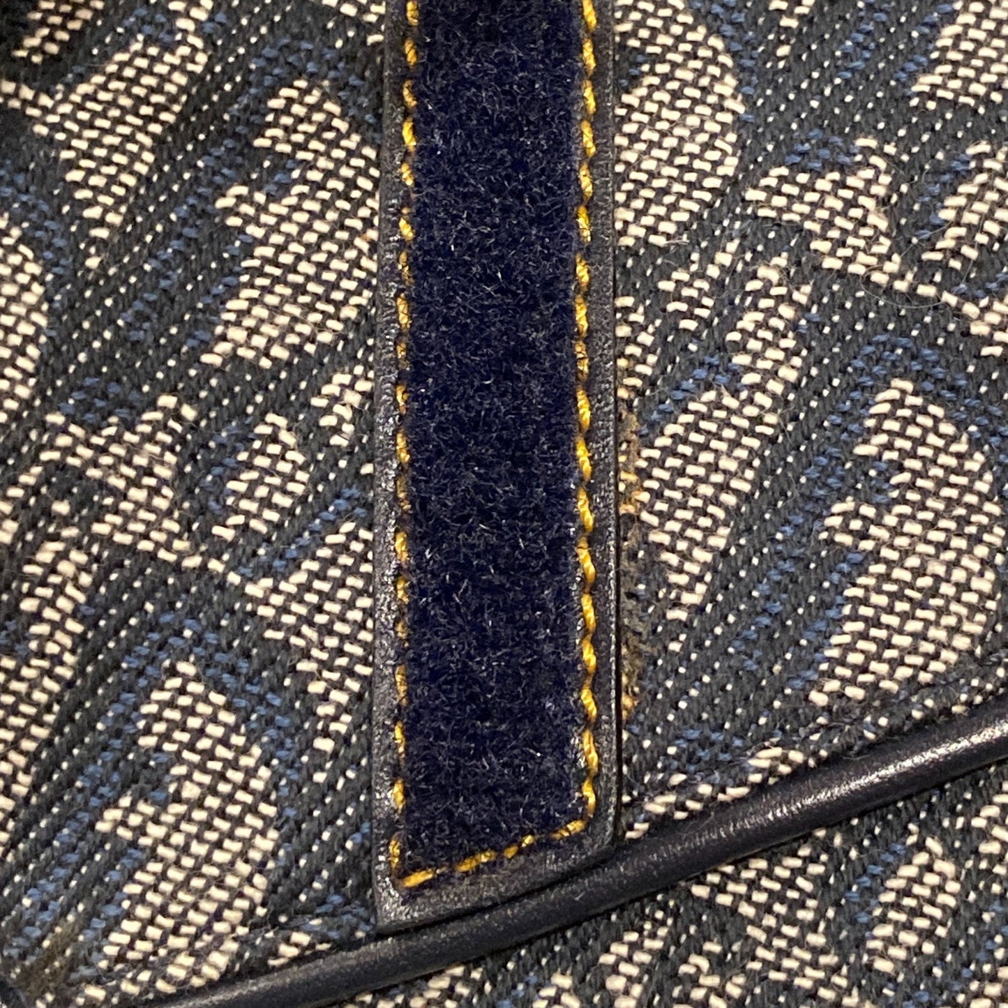 Christian Dior Navy Trotter Double Saddle Handbag