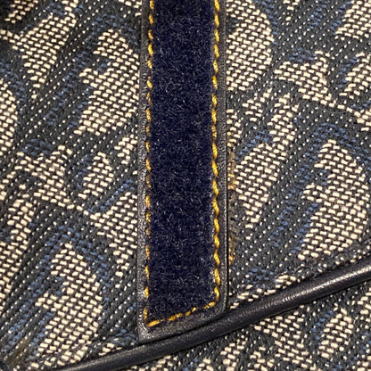 Christian Dior Navy Trotter Double Saddle Handbag