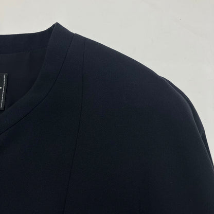 Chanel 1999 Single Breasted Zip Up Jacket Navy #38