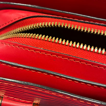 Louis Vuitton Red Epi Pont Neuf Handbag M52057