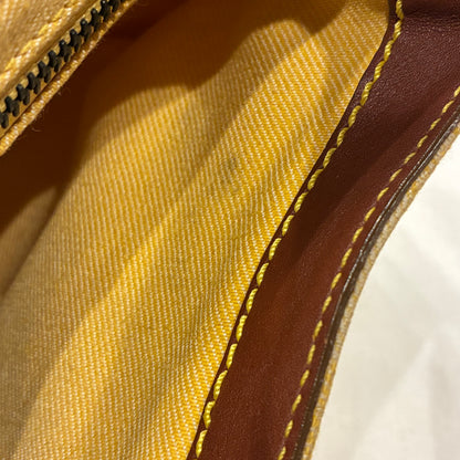 Celine Yellow Macadam Shoulder Bag