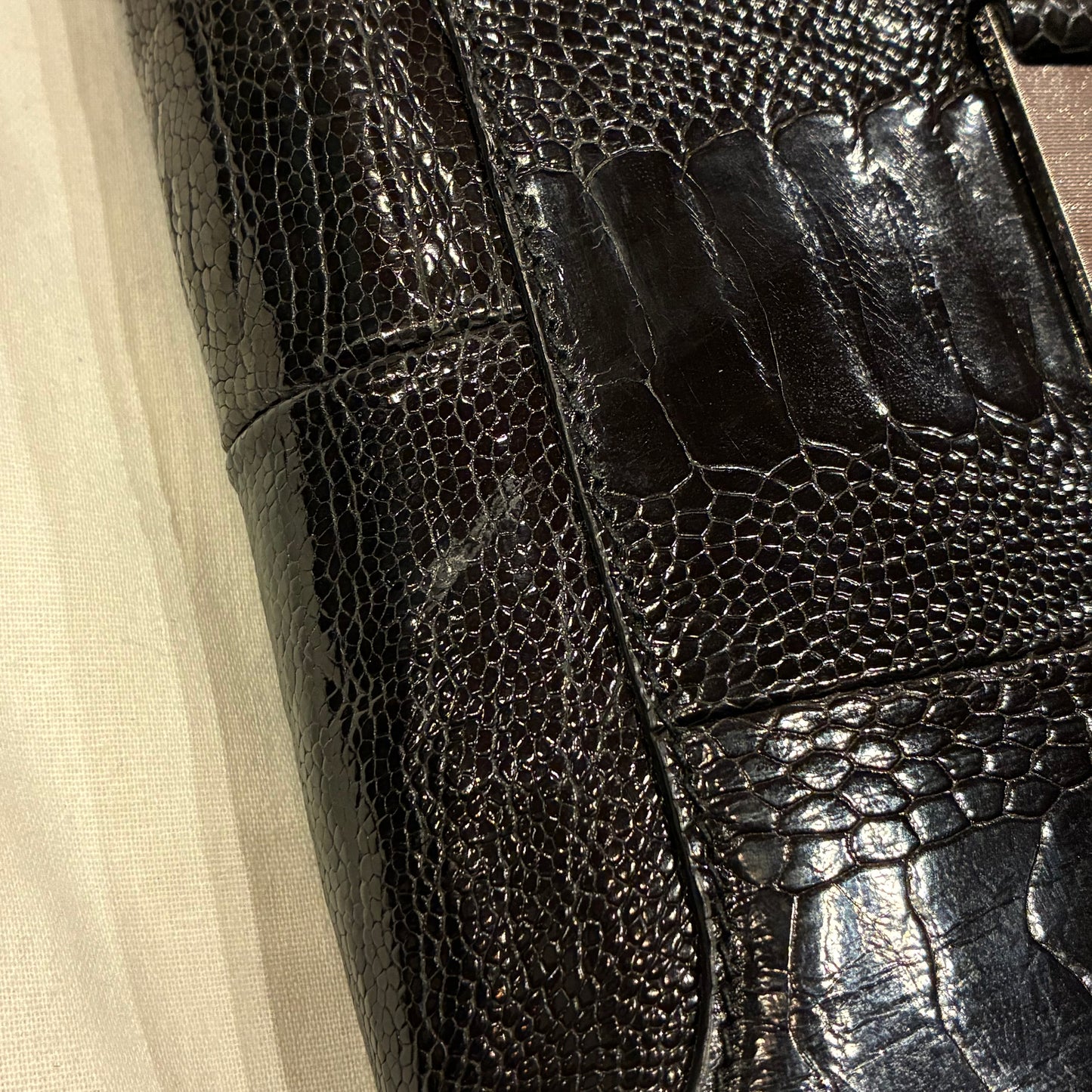 Gucci * Black Crocodile Handbag