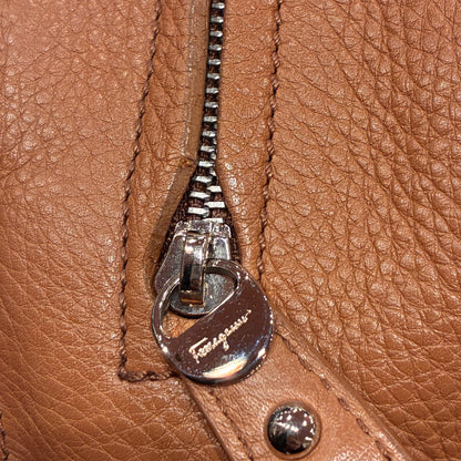 Salvatore Ferragamo Brown Sofia Gancini 2way Shoulder Handbag