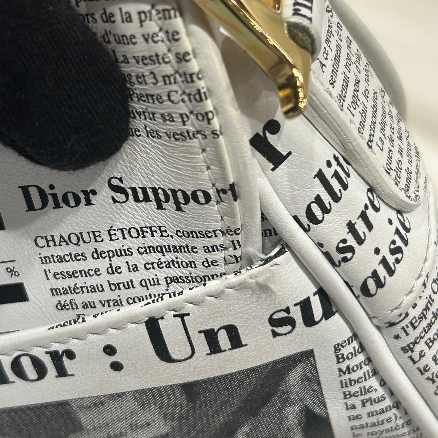 Christian Dior Newspaper Saddle Bag