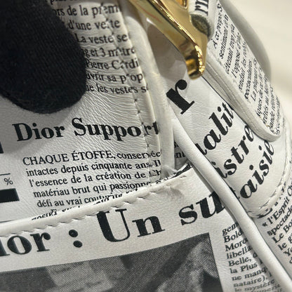 Christian Dior Newspaper Saddle Bag