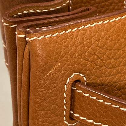 Hermes 2008 Gold Taurillon Clemence Birkin 40 Handbag