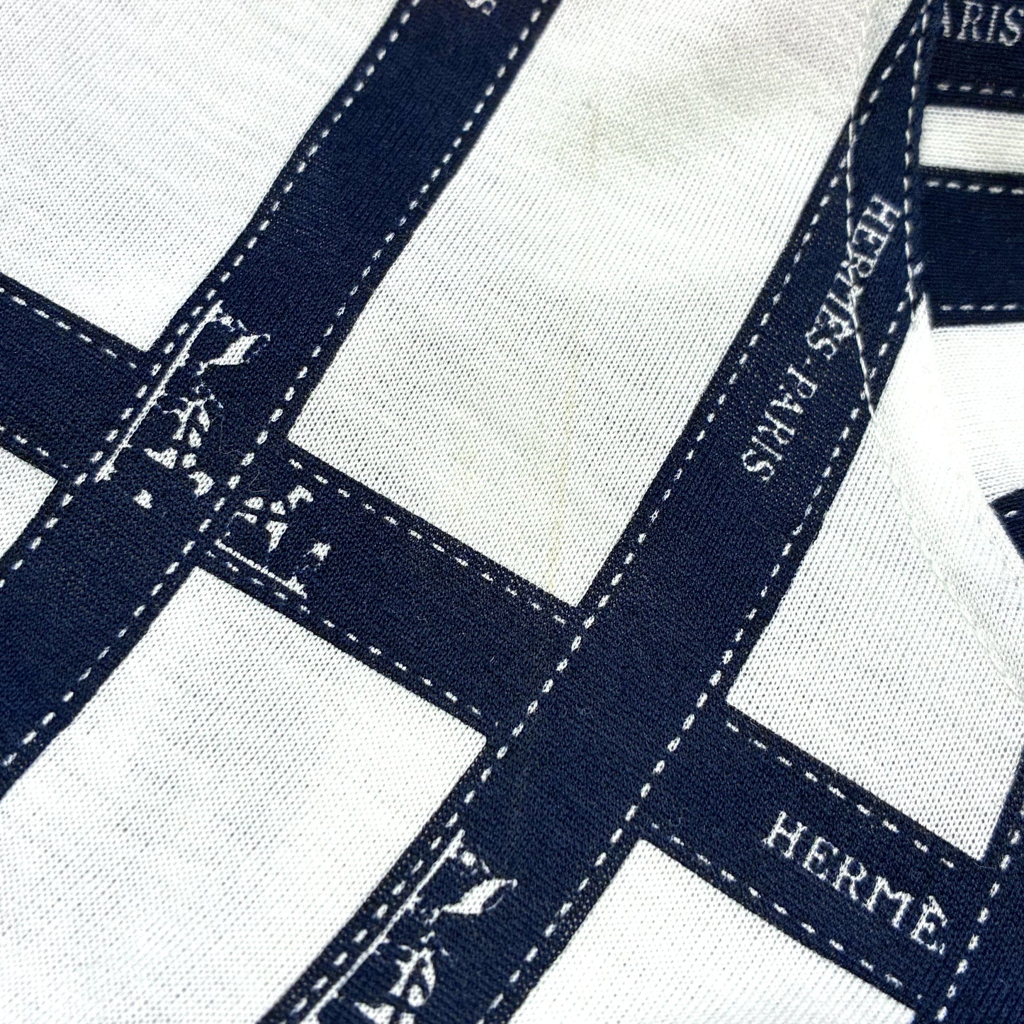 Hermes Short Sleeve T-shirt Top White #M