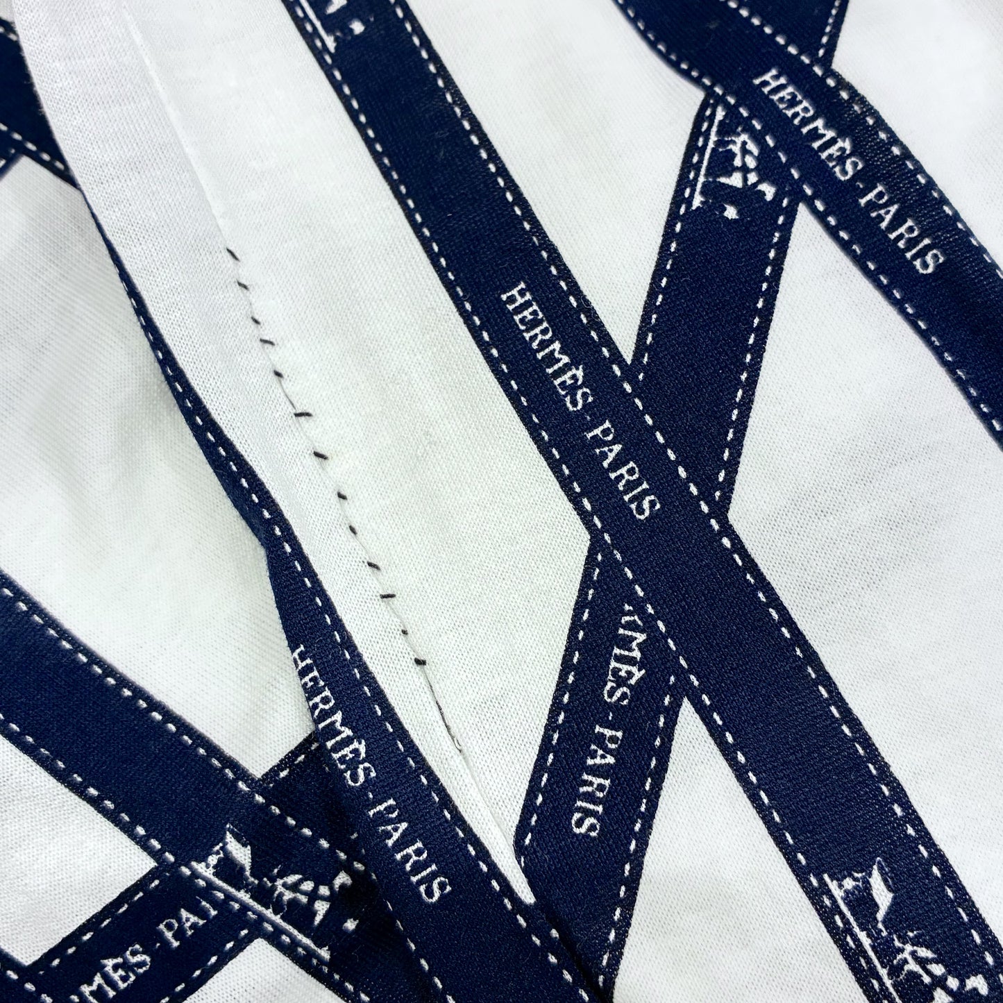 Hermes Short Sleeve T-shirt Top White #M