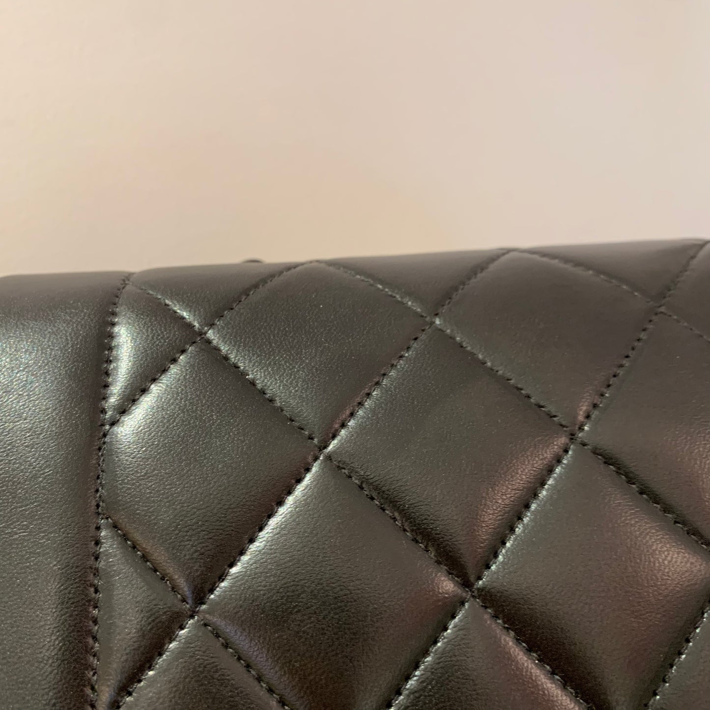 Chanel Black Lambskin Medium Diana Shoulder Bag