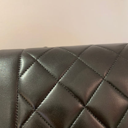 Chanel Black Lambskin Medium Diana Shoulder Bag