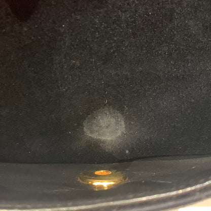 Chanel 1991-1994 Black Satin Medium Classic Double Flap Shoulder Bag