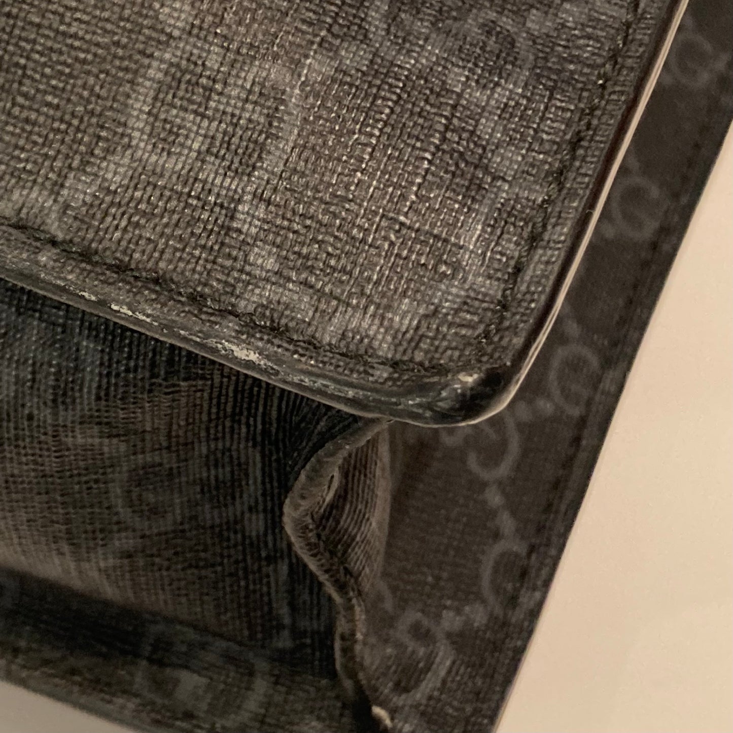 Gucci Black PVC GG Tote 2way Shoulder Handbag