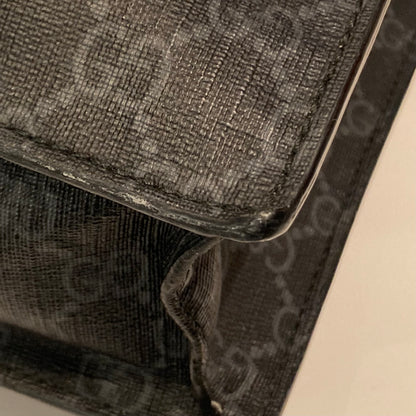 Gucci Black PVC GG Tote 2way Shoulder Handbag