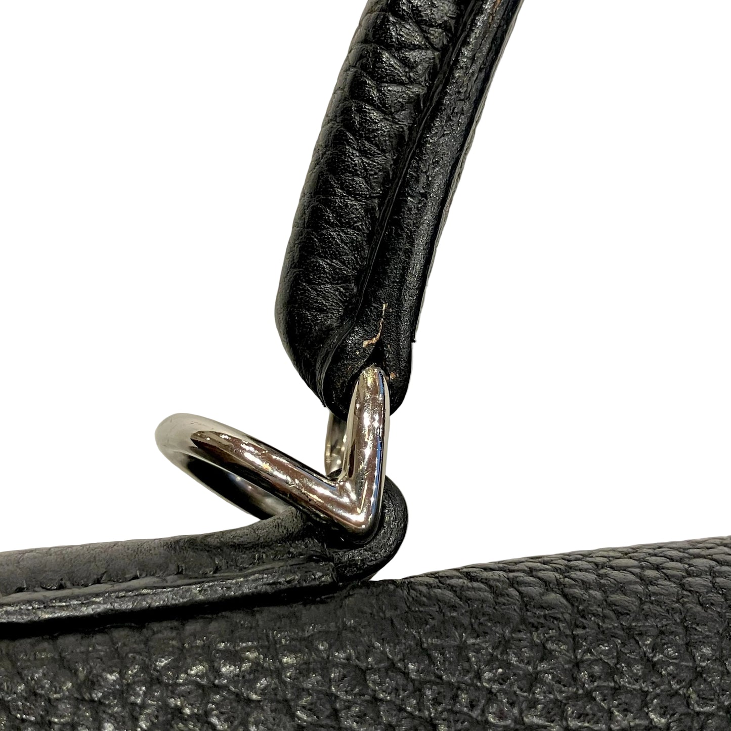 Hermes Black Togo Kelly 32 Retourne 2way Shoulder Handbag