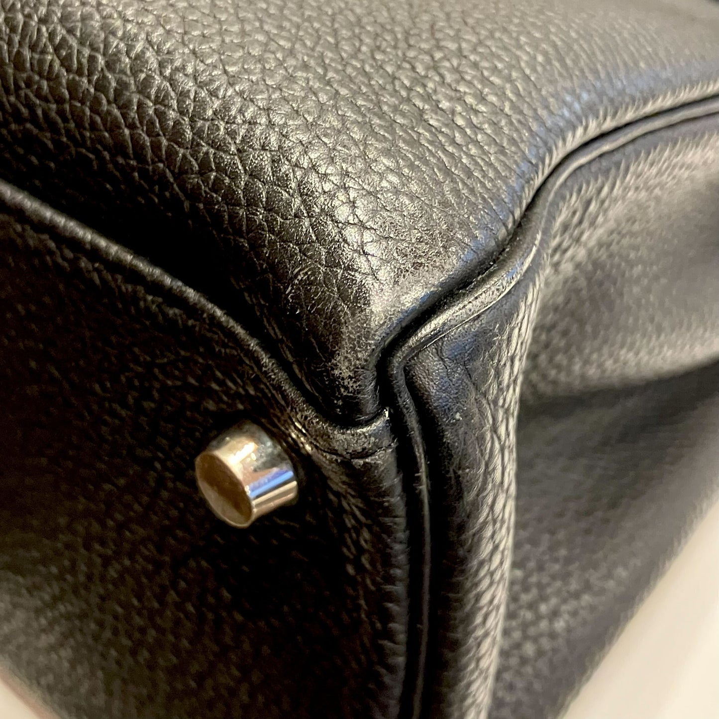 Hermes Black Togo Kelly 32 Retourne 2way Shoulder Handbag