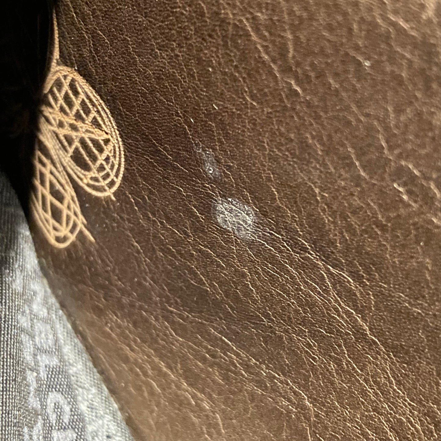 Chanel Brown Calfskin Graffiti Handbag