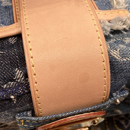 Louis Vuitton 2007 Monogram Denim Patchwork Postie 2way Shoulder Handbag M95374