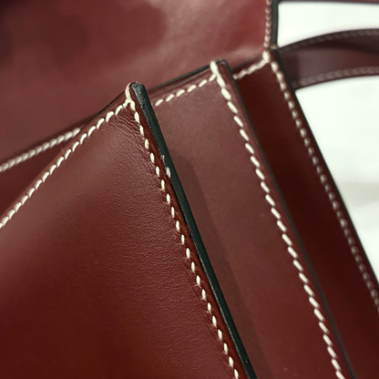 Hermes Rouge H Chamonix Constance 24 Shoulder Bag