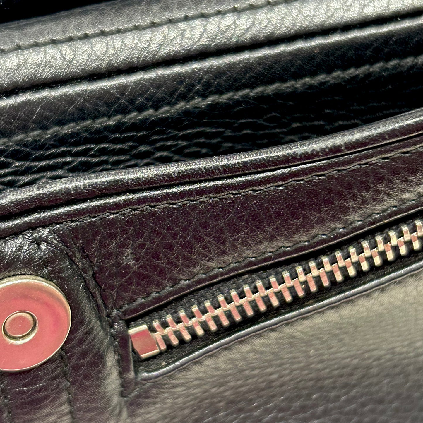 Christian Dior Black Leather John Galliano Handbag