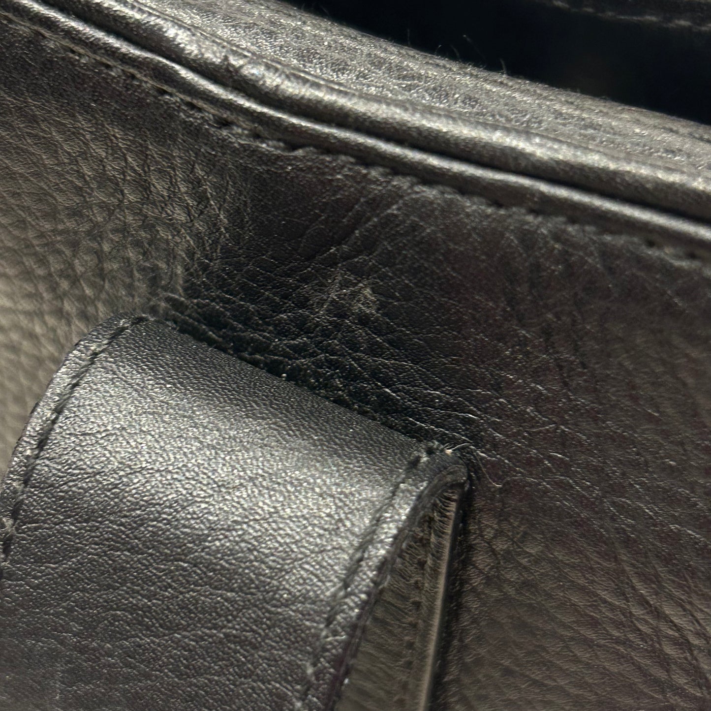 Christian Dior Black Leather John Galliano Handbag