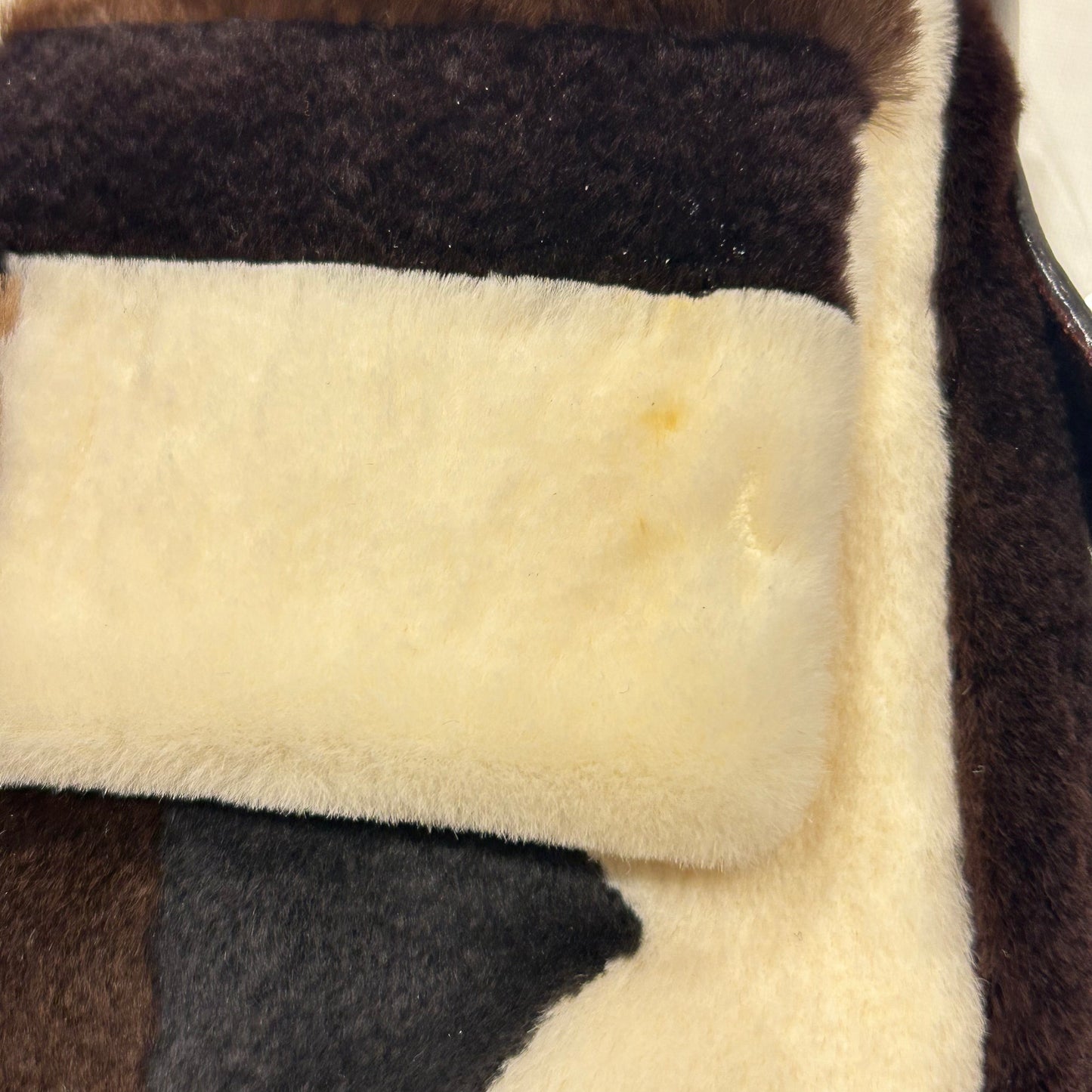 Fendi * Brown Mink Fur Baguette Handbag