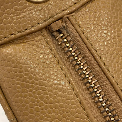 Chanel 2004-2005 Beige Caviar Shoulder Bag