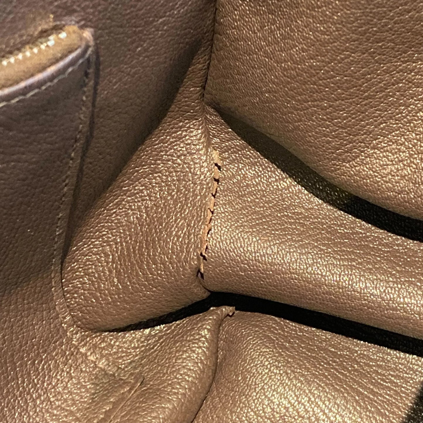 Hermes 2009 Brown Taurillon Clemence Jypsiere 34 Shoulder Bag