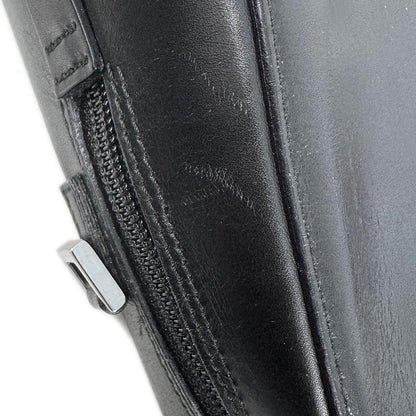 Gucci Black Leather Bamboo 2way Shoulder Handbag