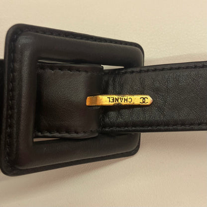 Chanel 1989-1991 Black Lambskin Waist Bum Bag #85/34