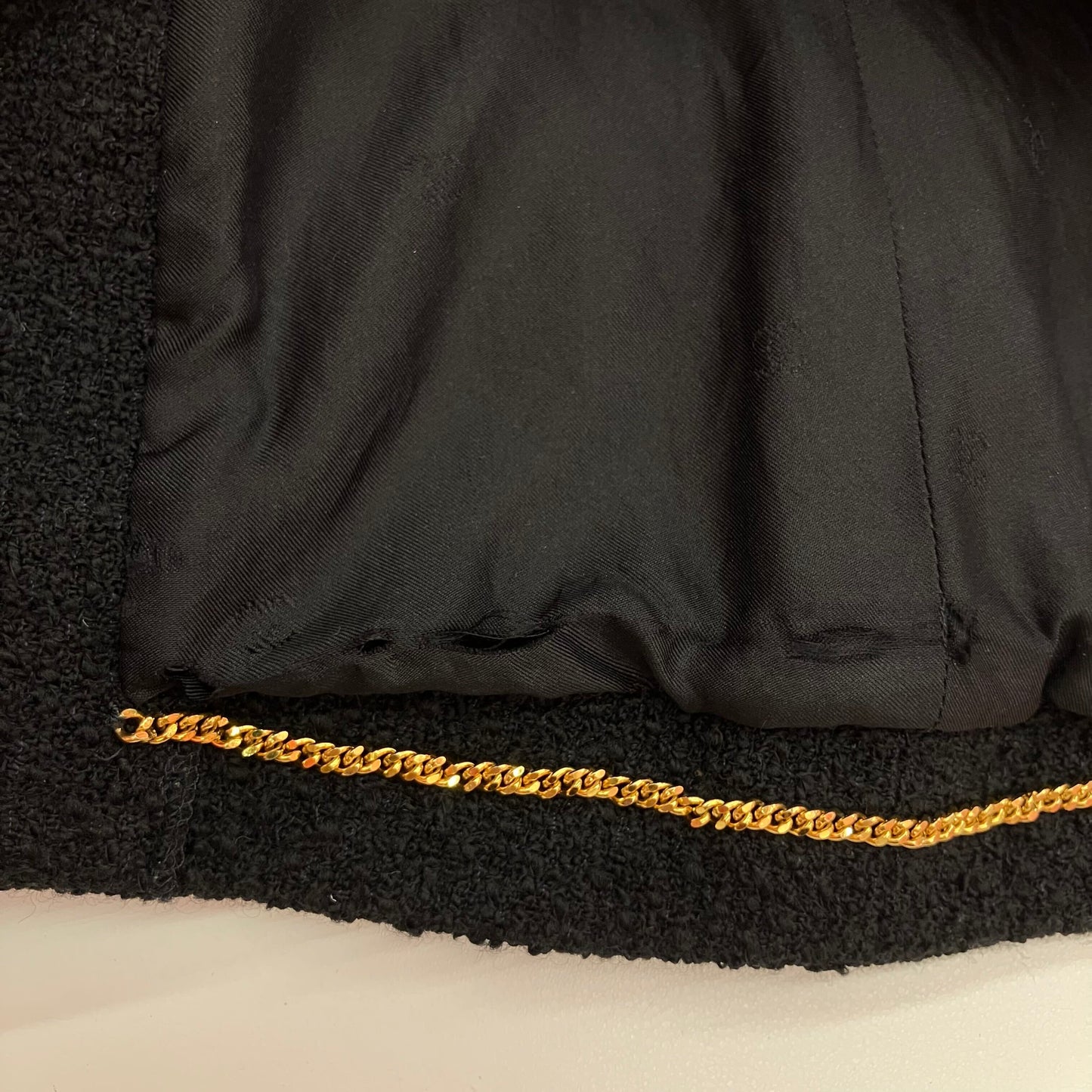 Chanel Single Breasted Jacket Black