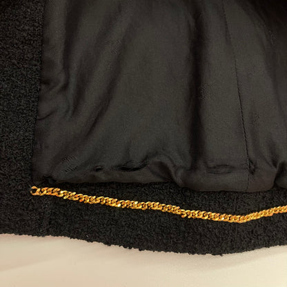Chanel Single Breasted Jacket Black