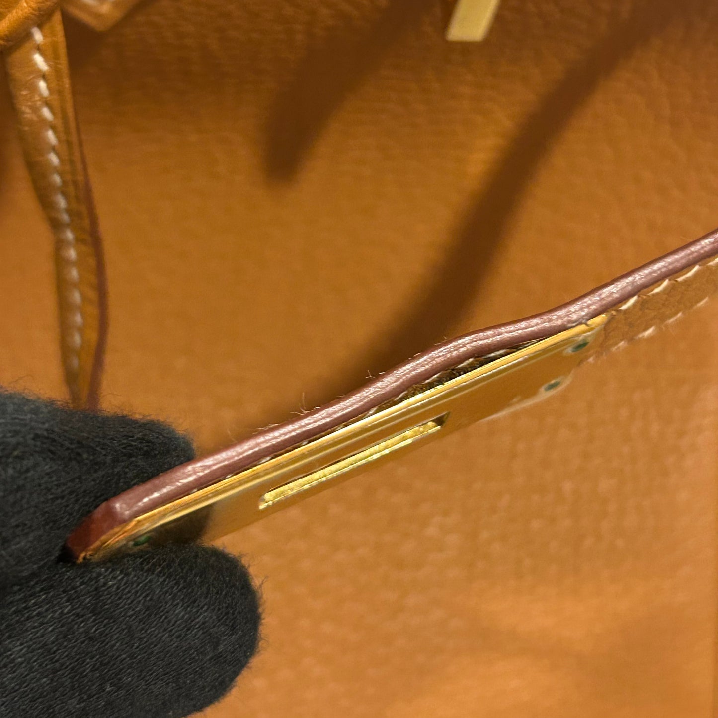Hermes Gold Togo Birkin 30 Handbag
