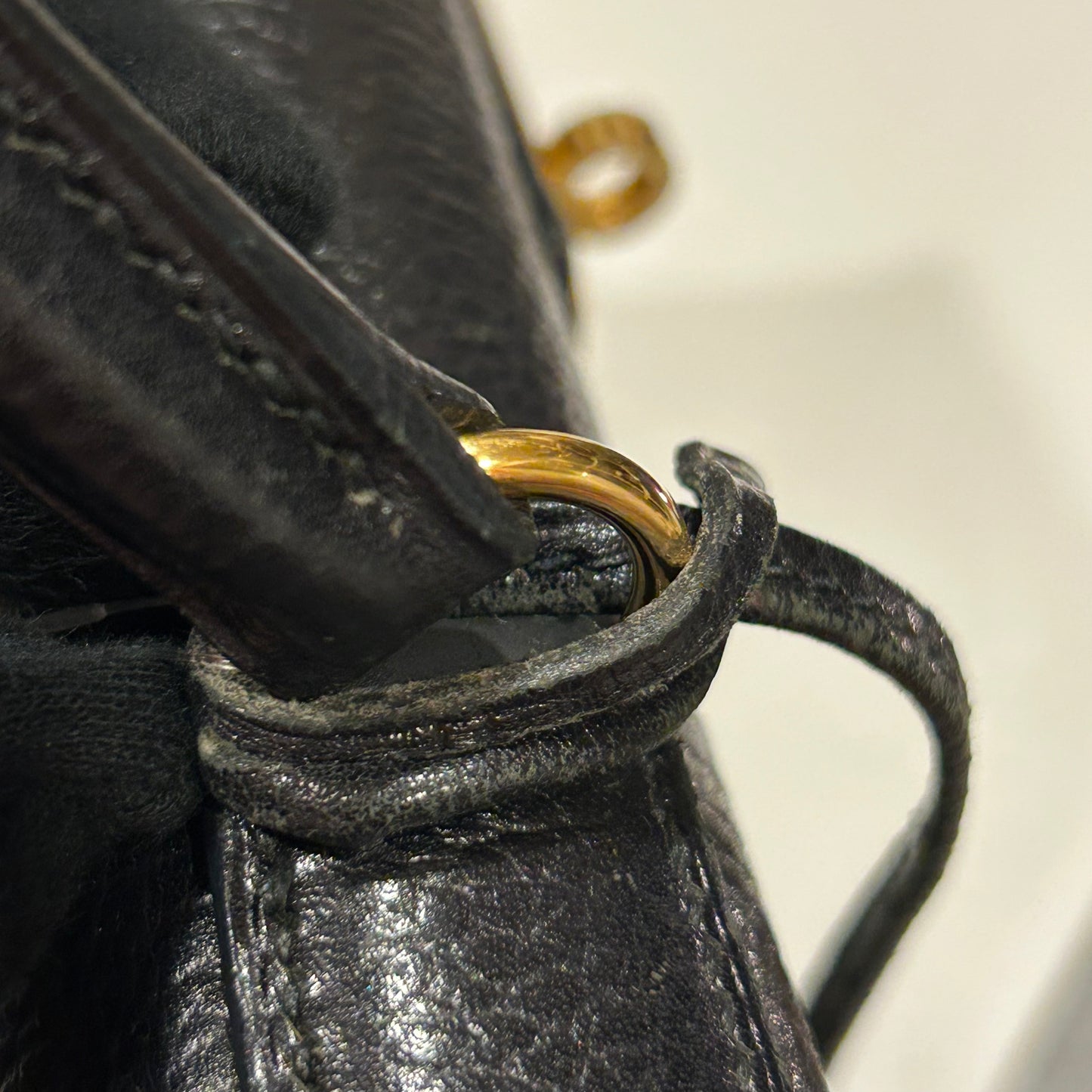 Hermes Black Ardennes Kelly 28 Sellier 2way Shoulder Handbag