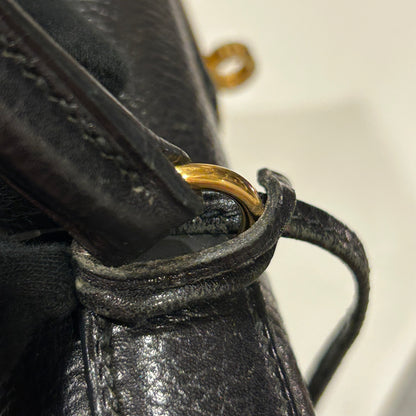Hermes Black Ardennes Kelly 28 Sellier 2way Shoulder Handbag