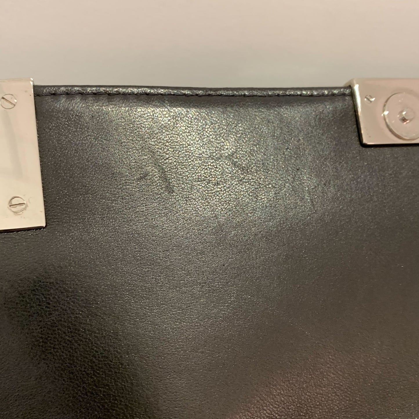 Chanel Black Lambskin Choco Bar Straight Flap Shoulder Bag