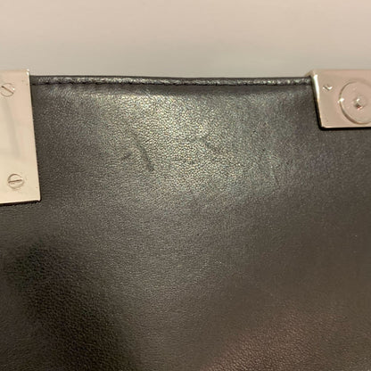 Chanel Black Lambskin Choco Bar Straight Flap Shoulder Bag