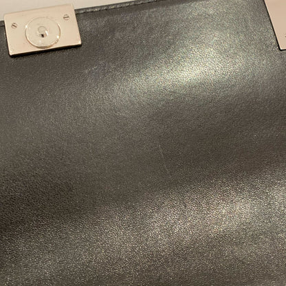 Chanel Black Lambskin Choco Bar Straight Flap Shoulder Bag