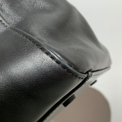 Chanel Black Calfskin 2way Shoulder Duffle Handbag