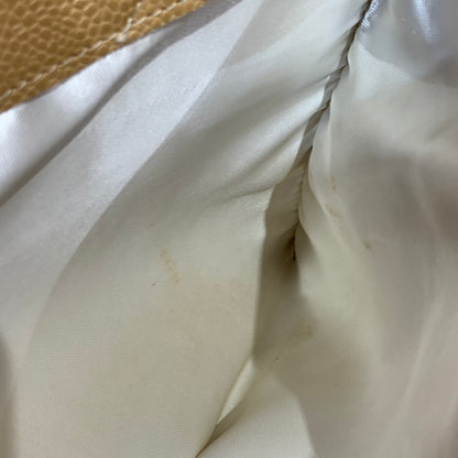 Chanel 1994-1996 Beige Caviar Skin Shoulder Bag