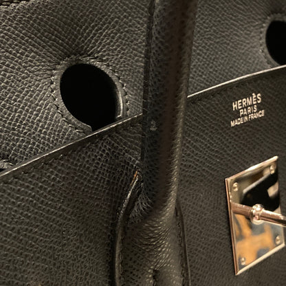 Hermes Black Epsom Birkin 30 Handbag