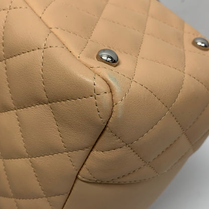 Chanel Beige Calfskin Cambon Ligne Bowling Bag 27