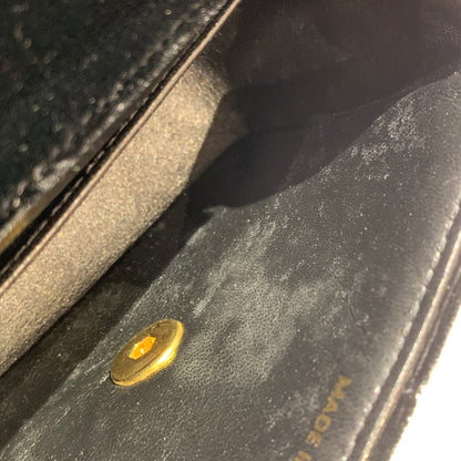 Chanel Black Velvet Classic Single Flap 2 in 1 Handbag Set