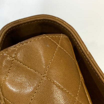Chanel Brown Lambskin Shoulder Bag